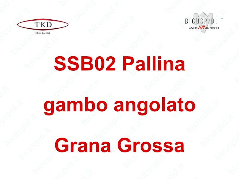 SSB02 Inserto Sonico a  Pallina con Gambo Angolato - Grana Grossa