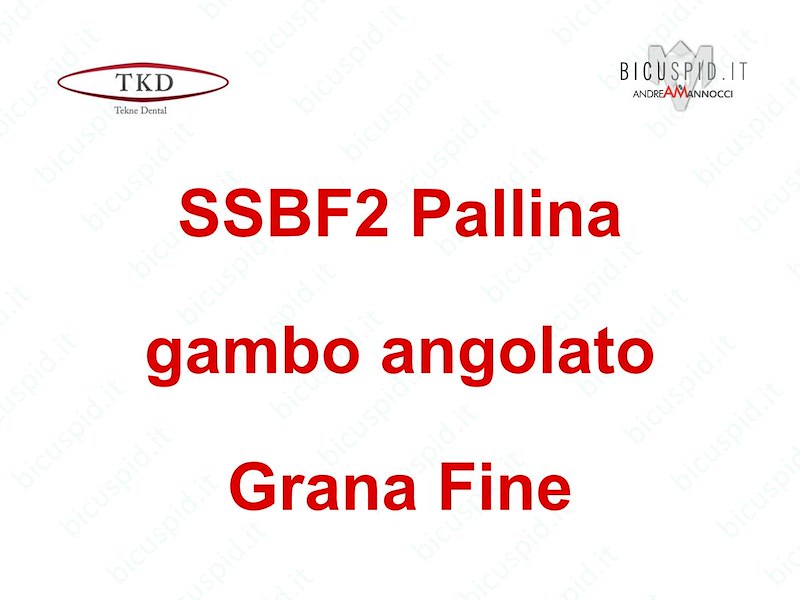 SSBF2 Inserto Sonico a  Pallina con Gambo Angolato - Grana Fine